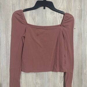 Dusty Rose Long Sleeve Top